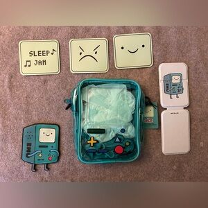 Adventure Time BMO Crossbody, Cardholder and mirror bundle